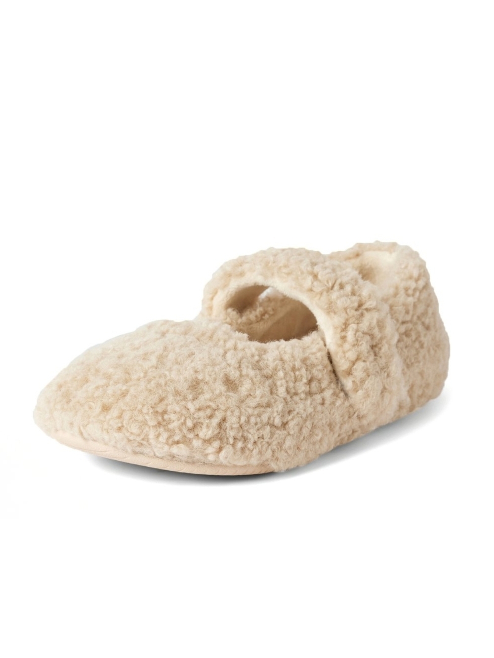 Born Size S/M Teddy Fleece Shearling Mary Jane Slipper 3467-AH